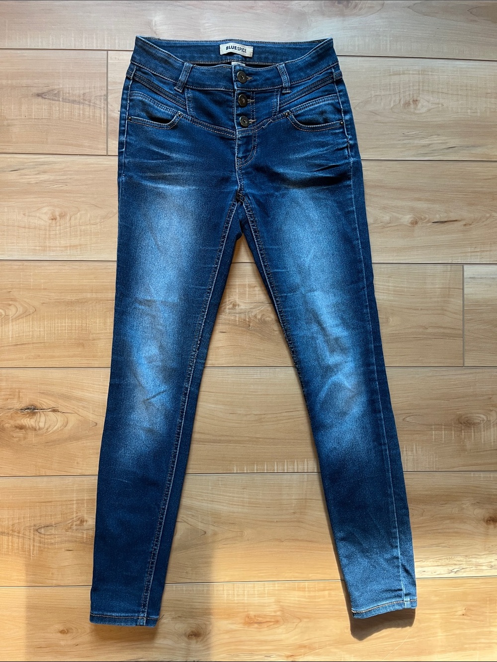 Blue Spice Dark Wash High-Rise Skinny Jeans
